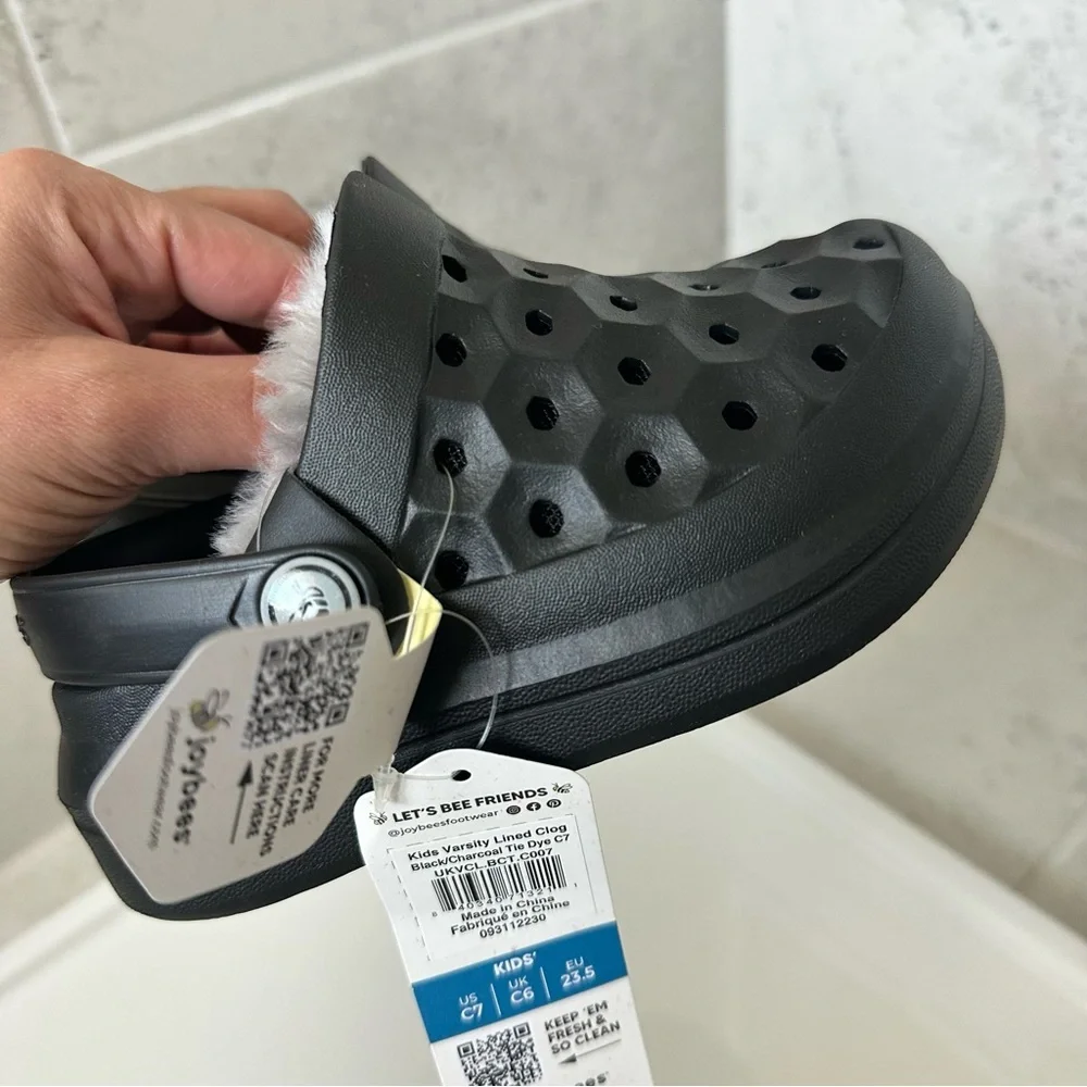 Joybees Varsity Lined Clogs Size 7 Toddler